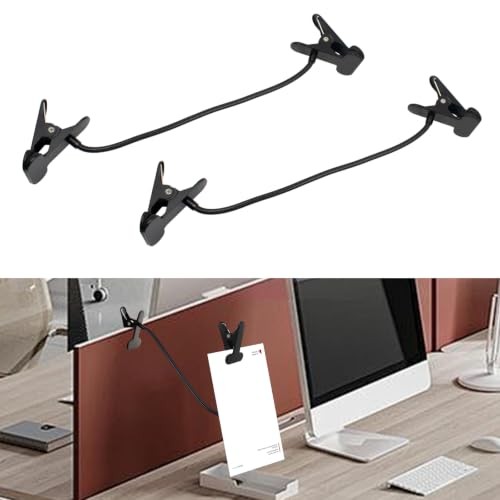 2 Pack Adjustable Paper Holder for Typing, Strong Clip-On Document Stand with