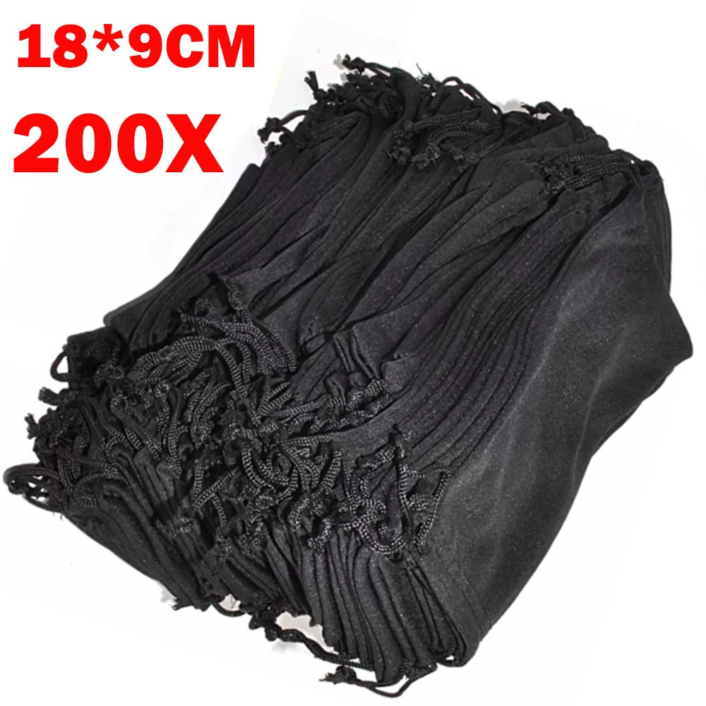 200x 18cm*9cm Micro Fiber Sunglasses Carrying Pouch Soft Case Glasses Bag USA