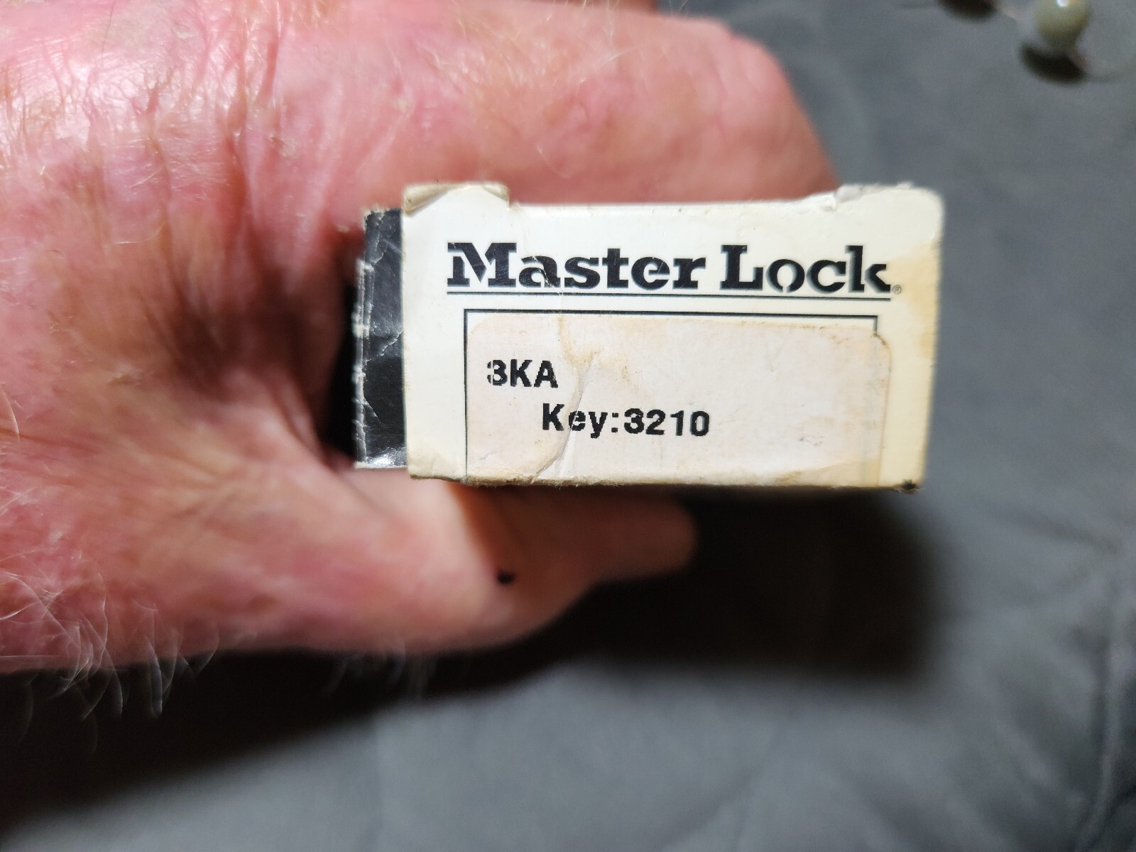 MASTER LOCK KEYS FOR # 3210 LOCK (2 KEYS)