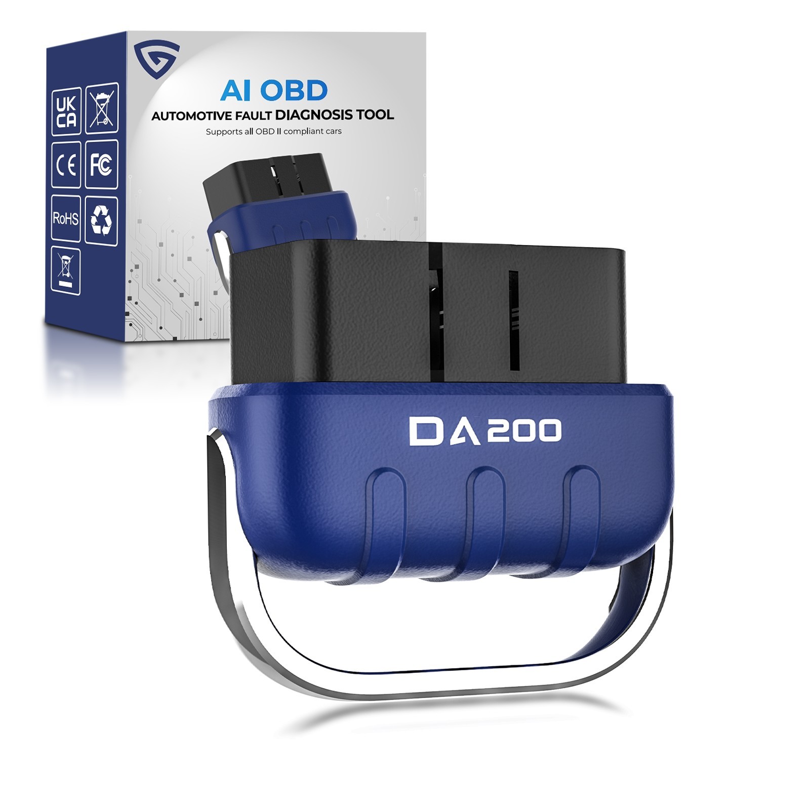 Diagnostic Scan Tool OBD2 Bluetooth with AI for iOS Android, Car Code Reader