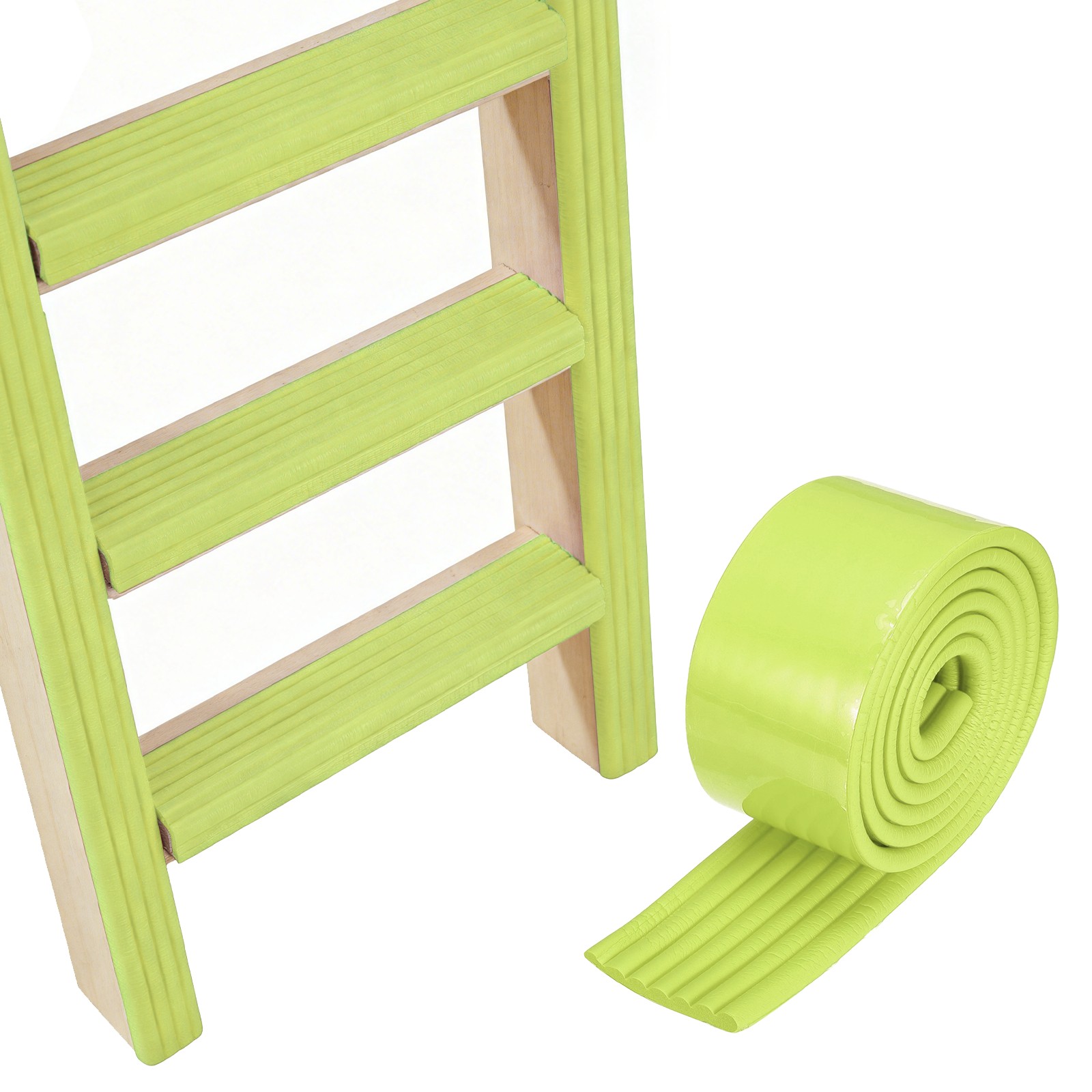 Bunk Bed Ladder Pad, (2m/6.5 Ft, Grass Green)(1 Pcs), Bunk Bed Step Foam Padding