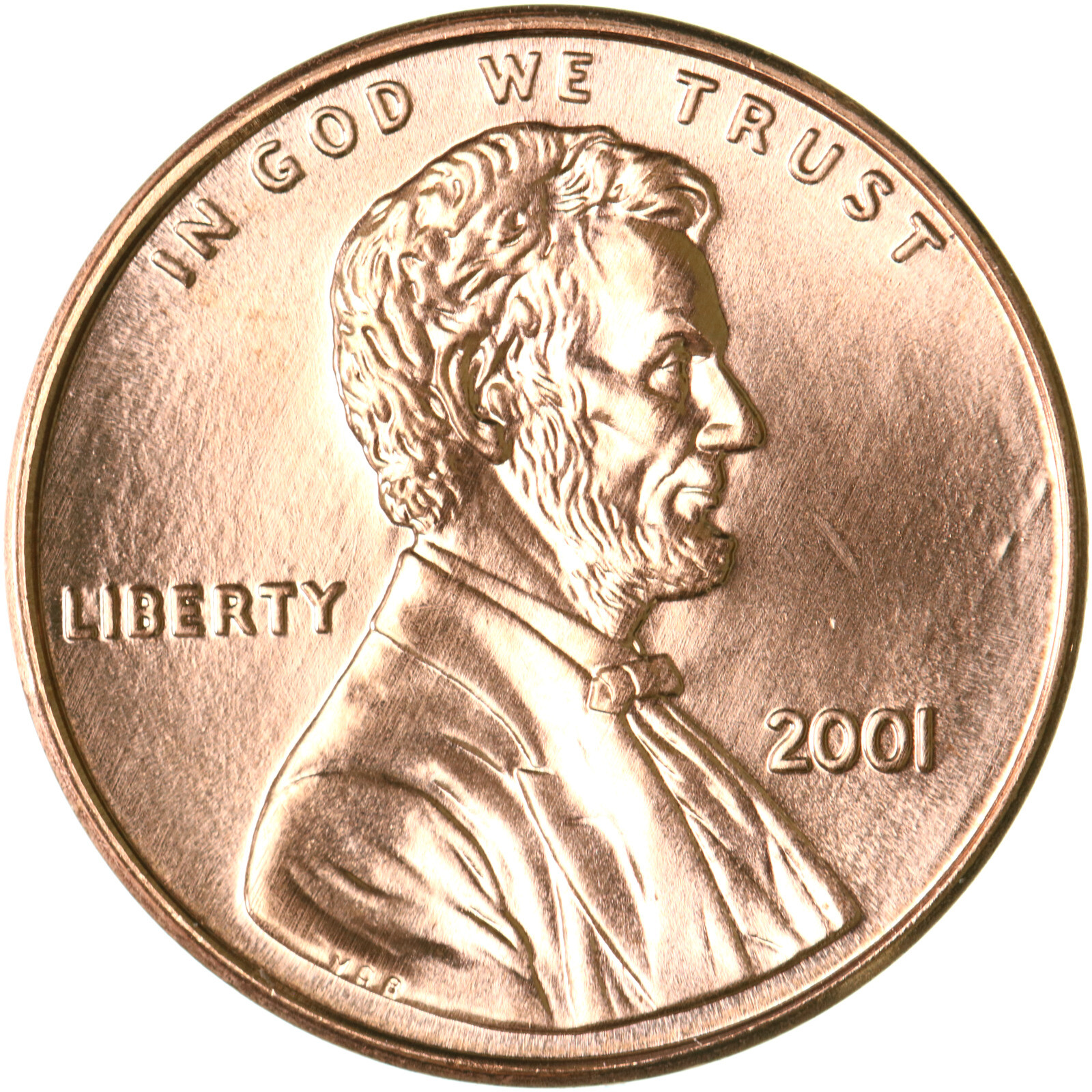 2001 (P) Lincoln Memorial Cent Gem BU Penny US Coin