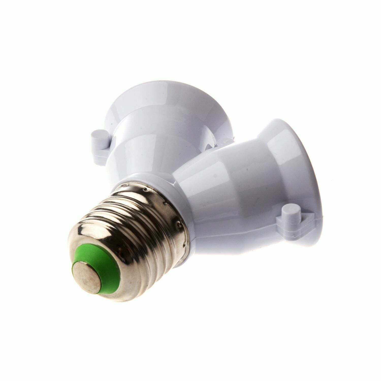 E27 1 to 2 LED Light Lamp Bulb Adapter Converter Split Splitter Base Socket HO