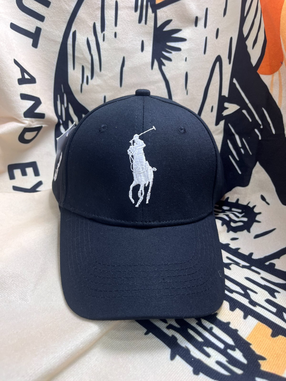 POLO #3 Men's Casual Black Baseball cap Adjustable