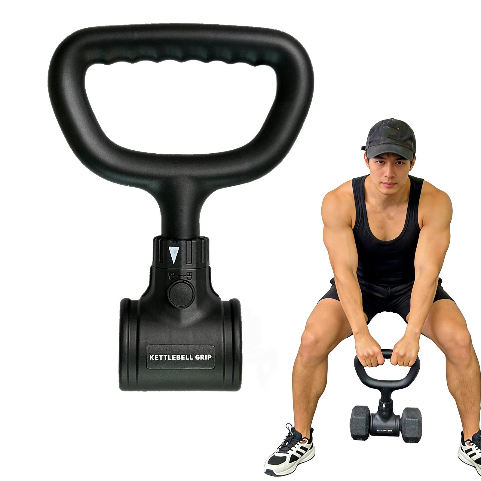 Upgrade Hyperbell Dumbbell Converte to Barbell Set Kettlebell Fitness Adjustable