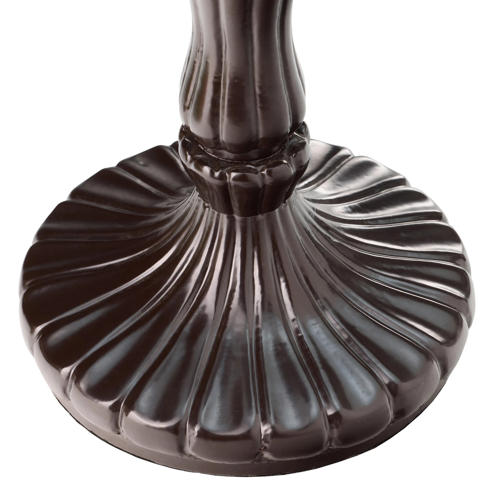 17"H Halston Candlestick Base Dome Shade Table Lamp