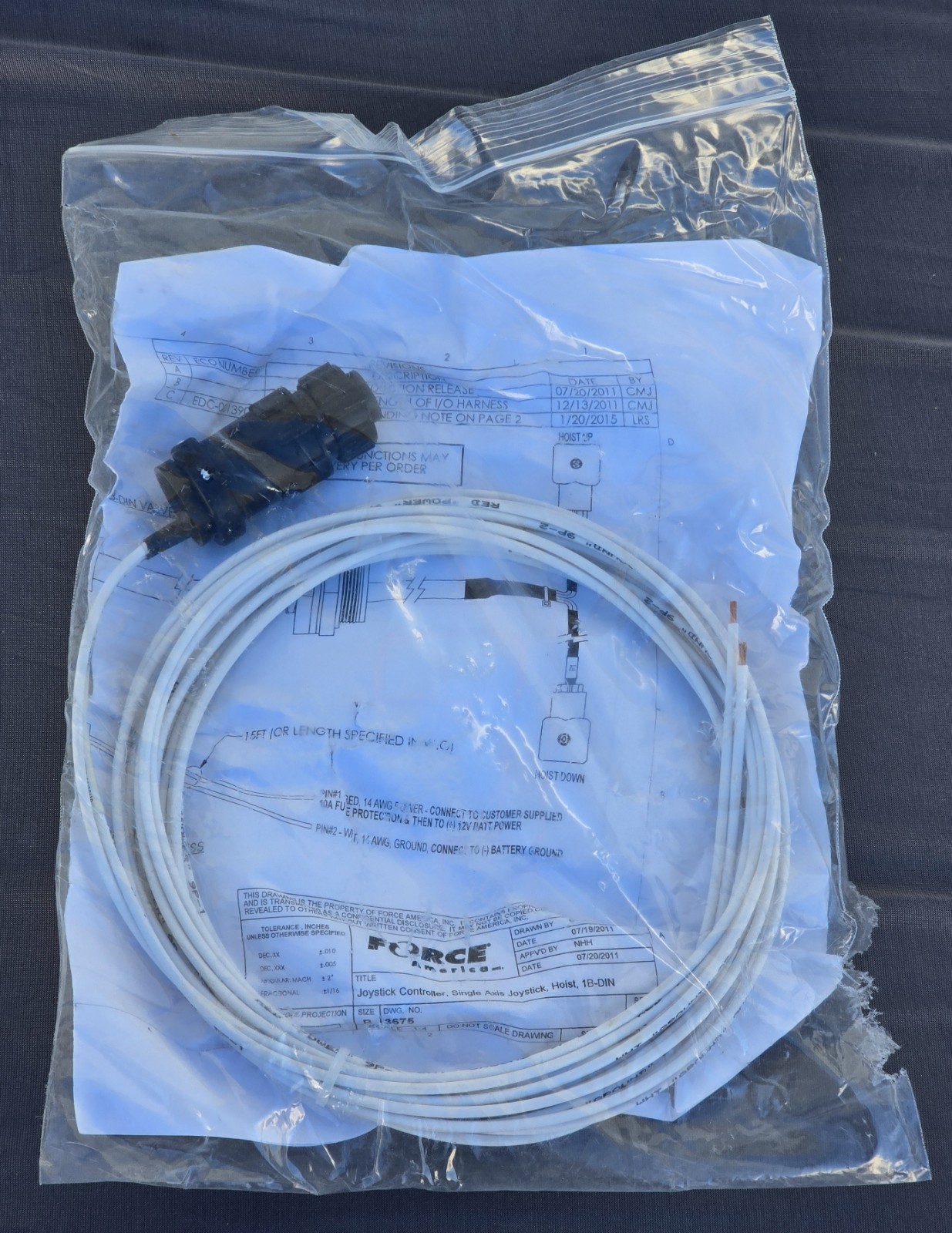 Force America Joystick Controller Assembly Part # 1101307 / 1108158 New Read