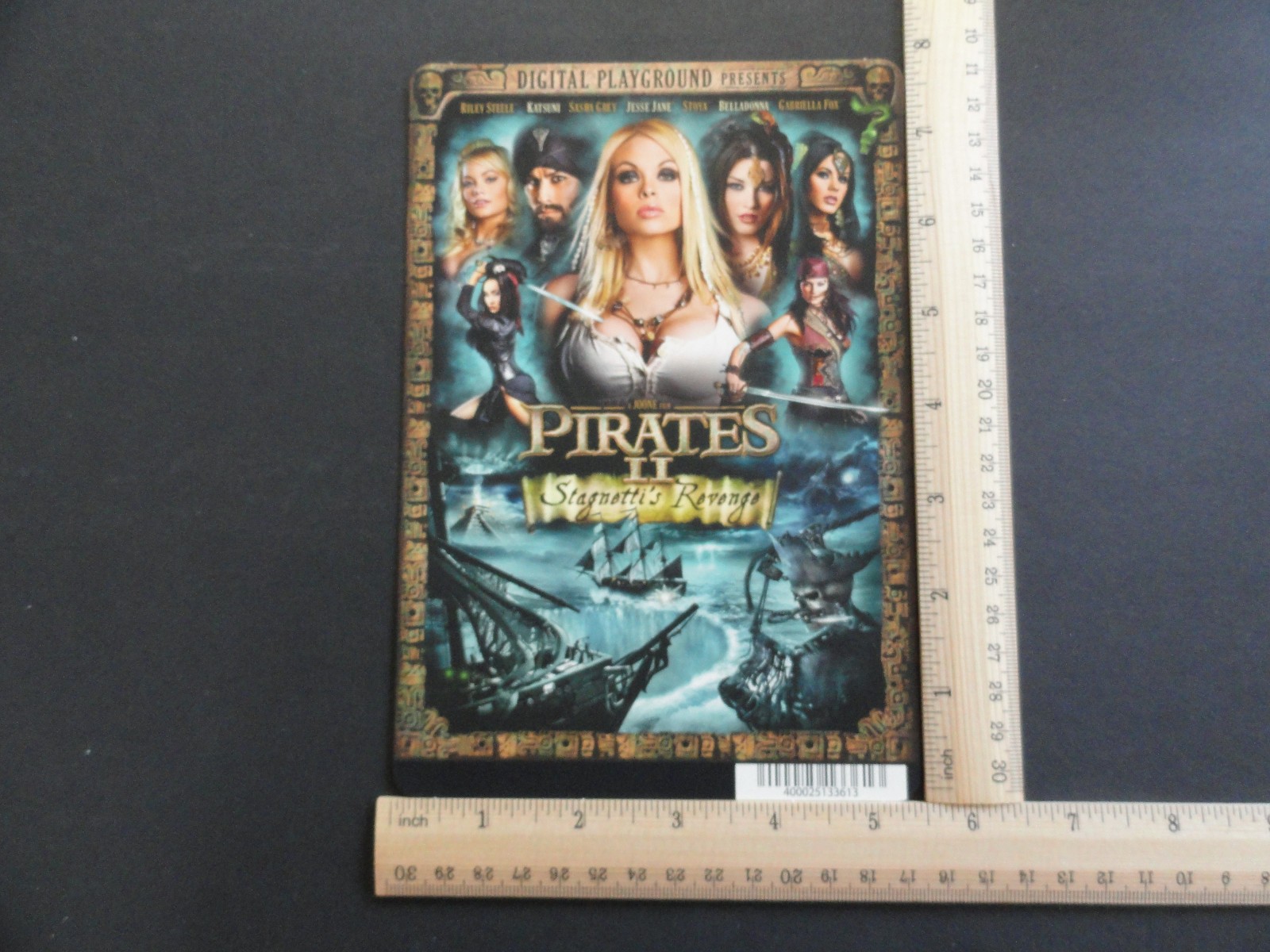 PIRATES II STAGNETTI'S REVENGE BLOCKBUSTER VIDEO BACKER CARD