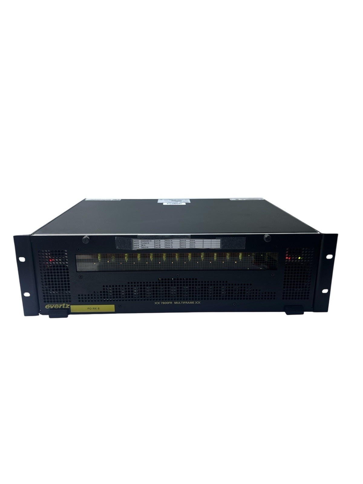 Evertz 7800FR Multi-Frame with (11x7707LR + 2x7880IP + 7708LRA + 7700FC)