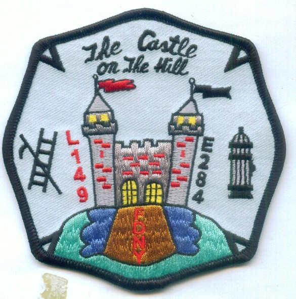 New York City - FDNY Engine-284 / L-149 "Castle-Hill", NY (4" x 4") fire patch