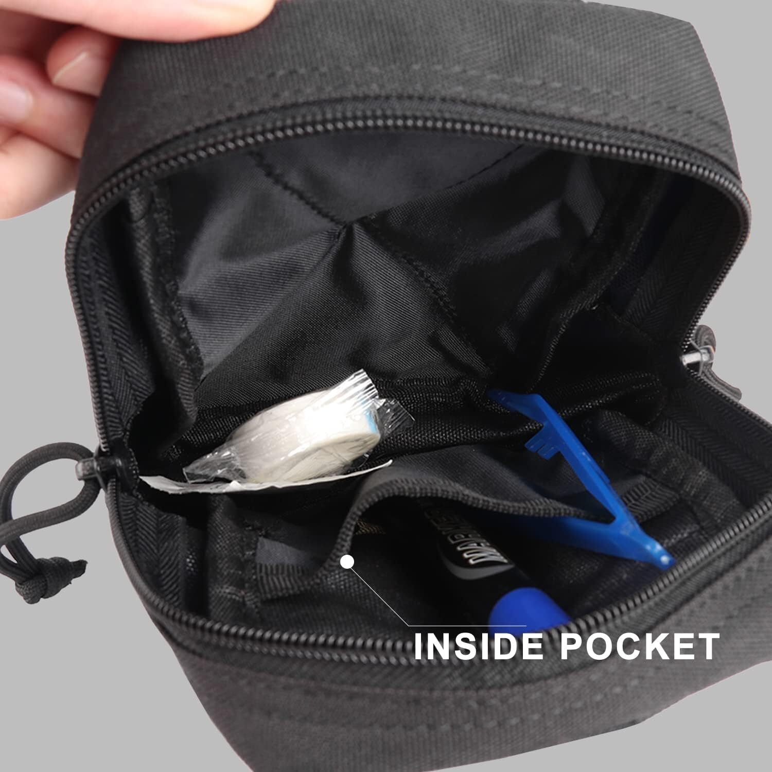 Tactical Molle Pouch Small Tools Storage Bag Compact Utility EDC Waist Bag Pack