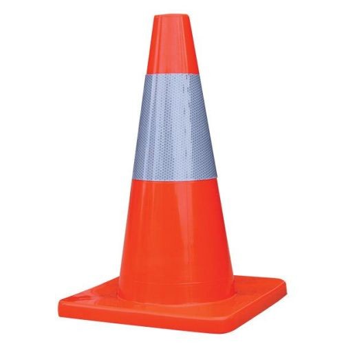 Cone TC186TF 18in Traffic Cone with 6in Stripe Fluorescent Orange