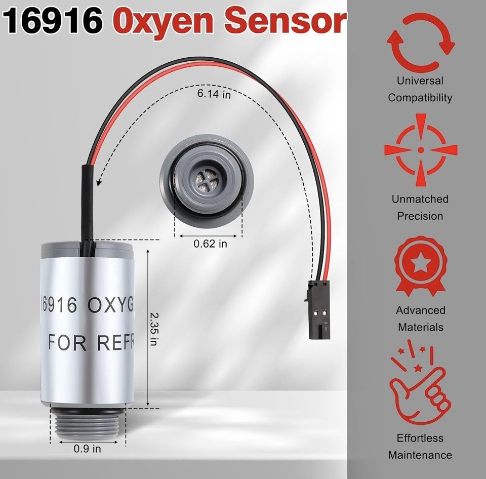 16916 Oxygen Sensor For Robinair R-1234yf Machine Replacement Oxygen Sensor