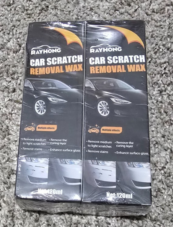 New 2 pack CAR SCRATCH REMOVAL WAX Deep Scratches Paint Restorer Auto Repair