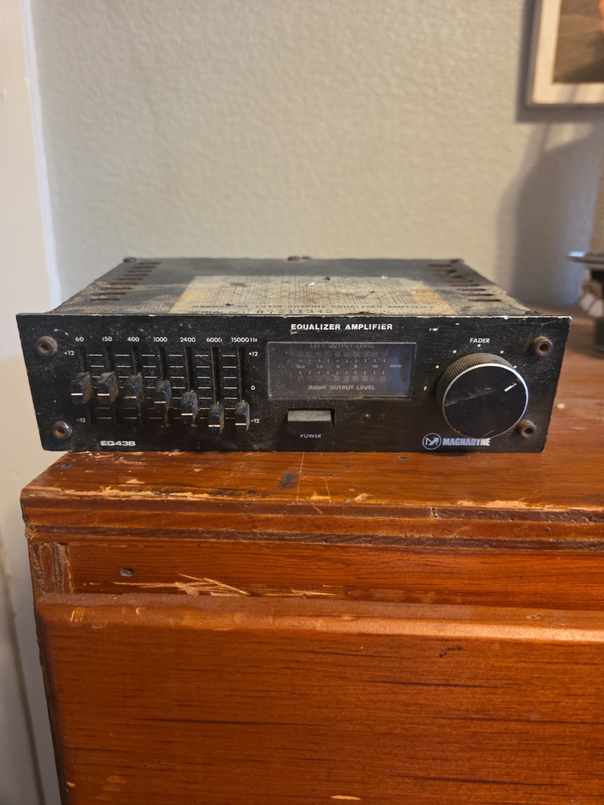 Extremely Rare Magnadyne Graphic Equalizer Amplifier Eq43B Classic Vintage Audio