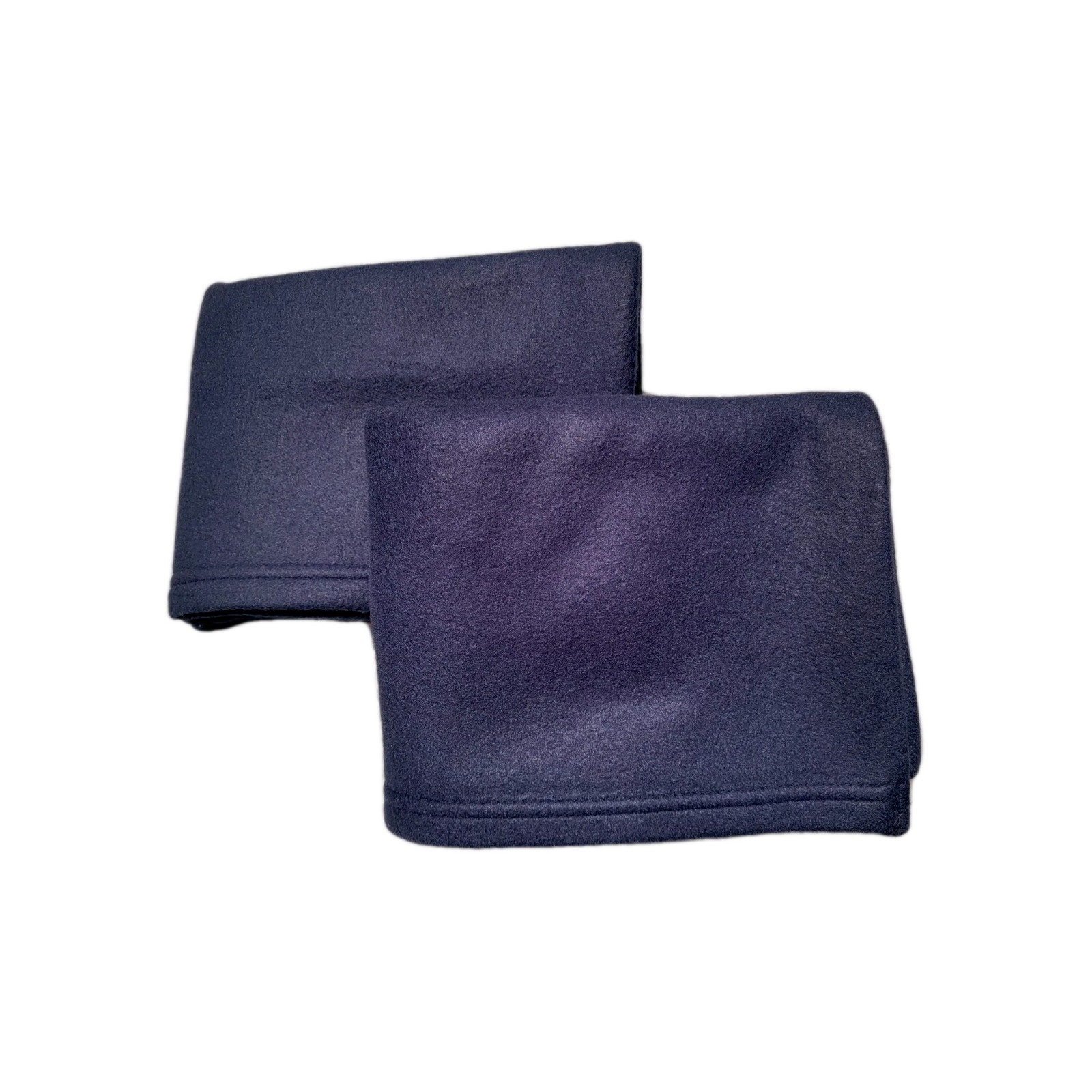 Set of 2 New Dark Blue Fleece Pillowcases 20 X 30 Standard/queen