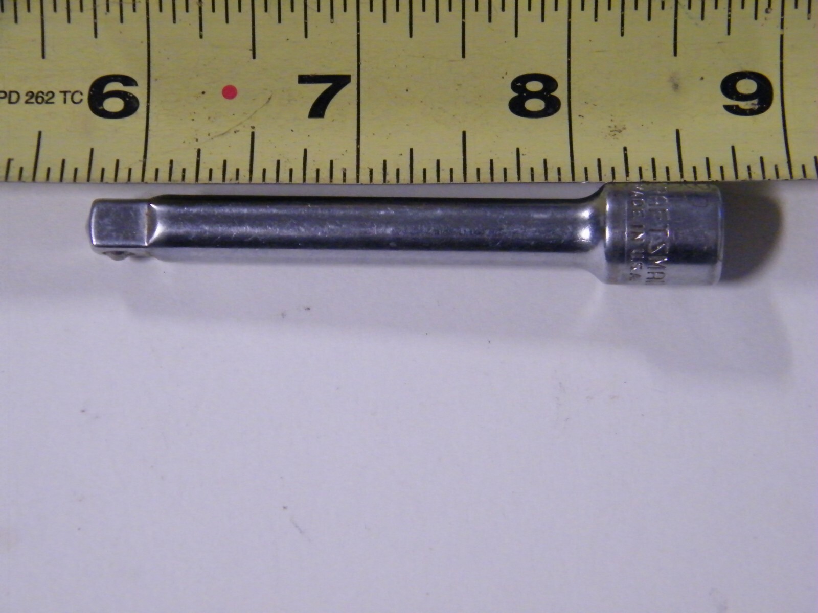 Craftsman 1/4 Extension, Spark Plug Socket 13/16 1/2 Drive, 7/16 Socket
