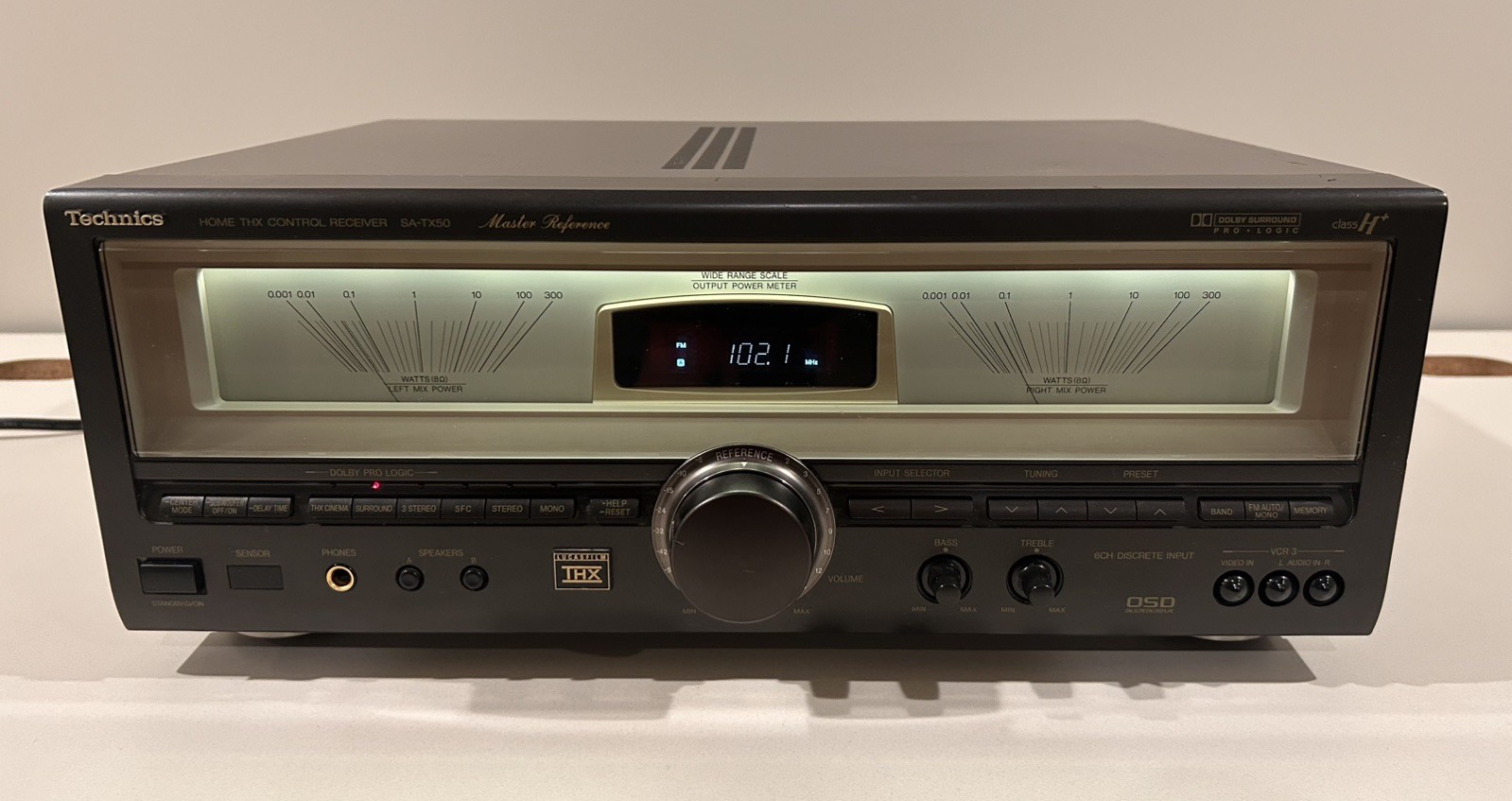 Technics SA-TX50 AV Receiver - Working– LED Lamp & Terminal Upgrades – No Remote