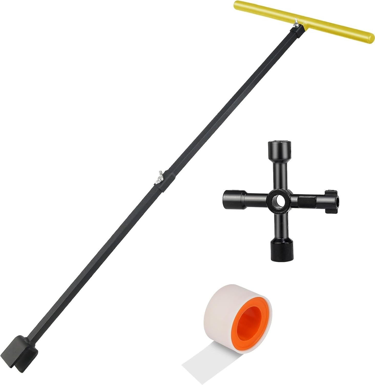 Water Meter Key Shut Off Tool,Water Meter Wrench,Steel Water Shut Off Tool,Mu..