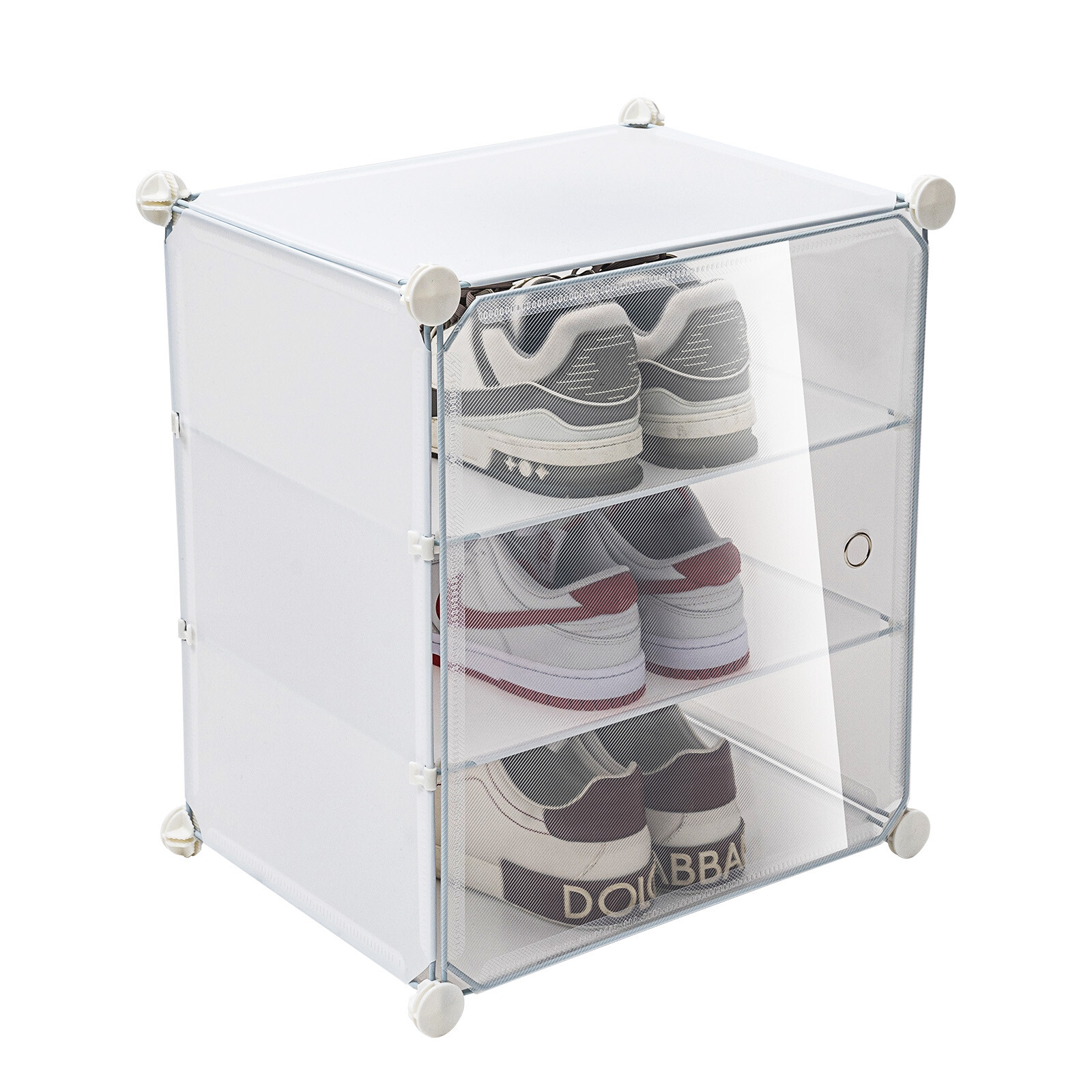 12-Tier Shoe Rack Organizer Stackable Closet 36 Pairs Shoes Box Storage Cabinet
