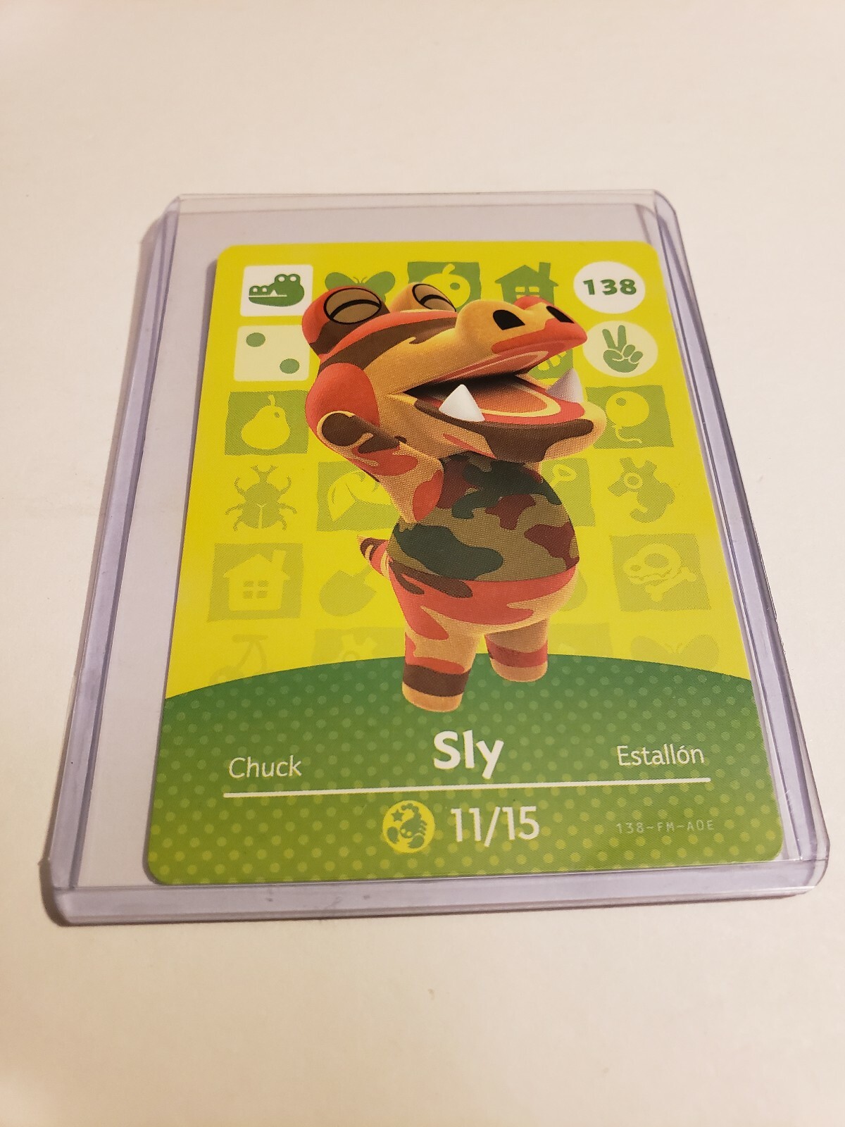 !SUPER SALE! Sly # 138 Animal Crossing Amiibo Card Horizons Series 2 MINT!