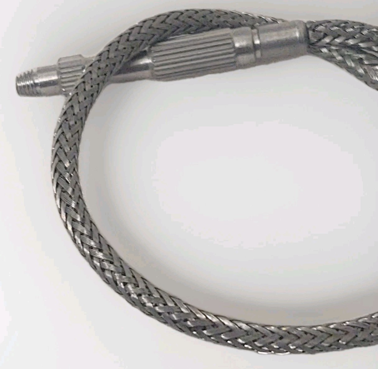 Vintage Metal Japan 10" Camera SHUTTER RELEASE Cable Stainless Threaded Adapter
