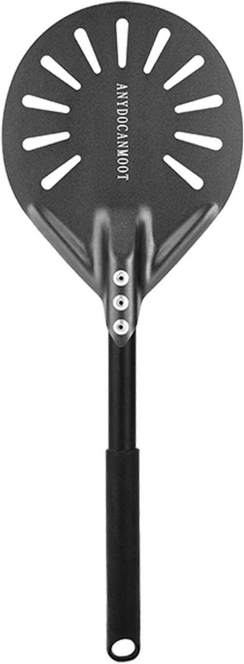 Perforated Pizza Peels 6 INCH pizza spatula paddle Long Handle Metal Pizza
