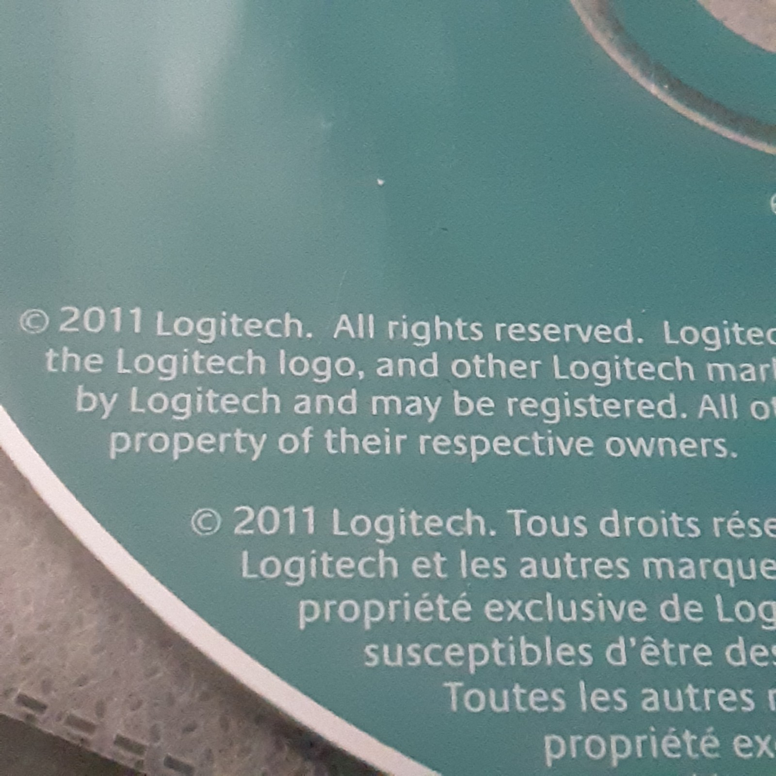 2011 Logitech Webcam Software v2.1 CD Windows XP Vista 7 Install Disc CD ONLY
