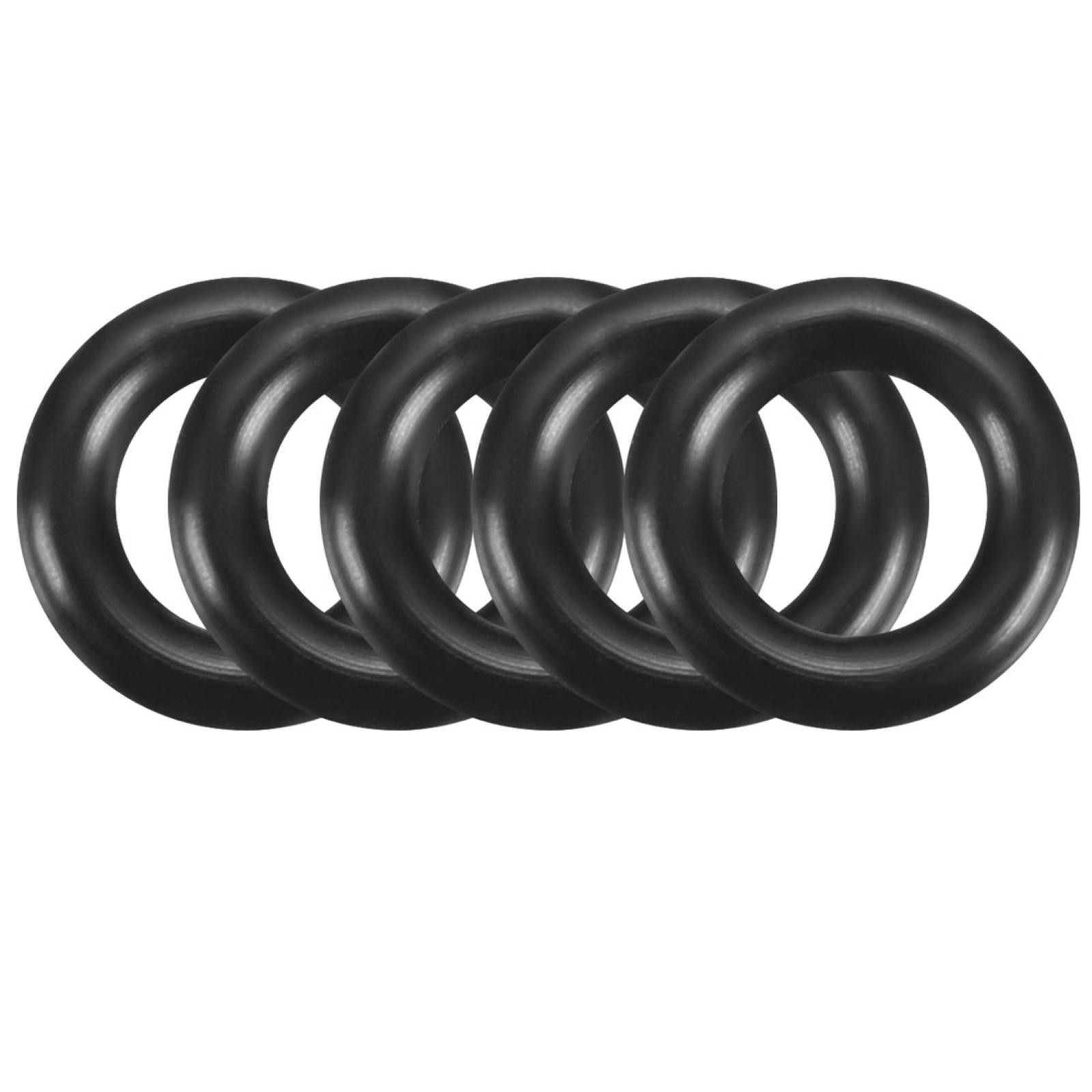 100Pcs 9mm x 1.9mm Black Flexible Nitrile Rubber O Ring Oil Seal Washer Grommets