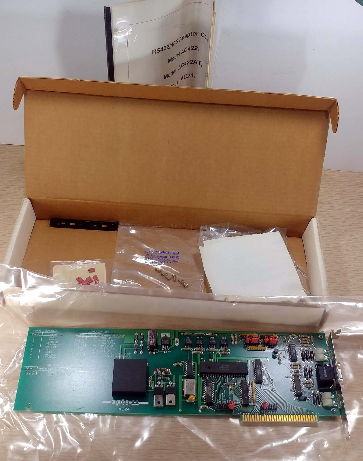 1 NEW OPTO 22 AC24 RS422/485 ADAPTER CARD NIB ***MAKE OFFER***