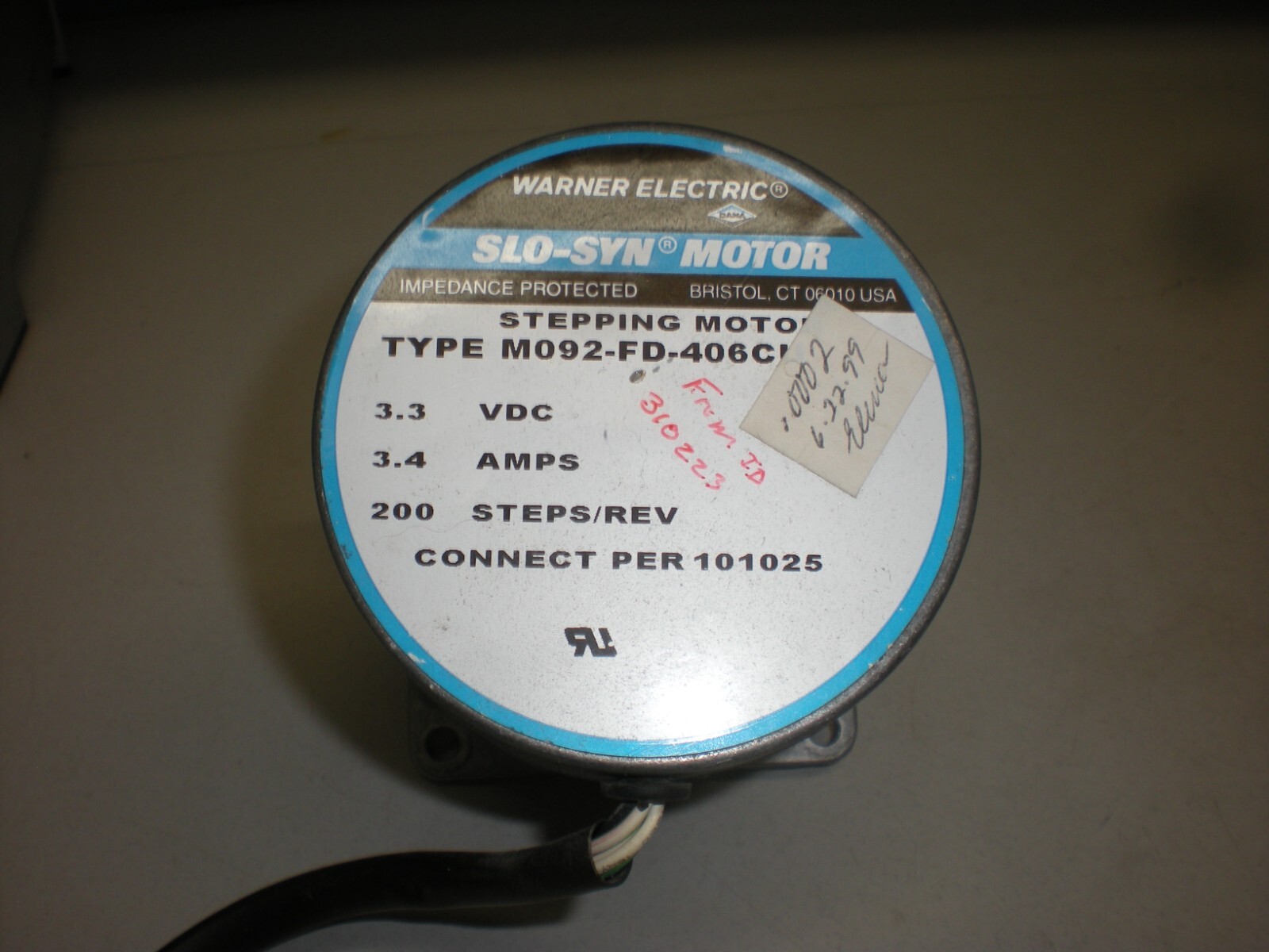 Warner Electric Slo-Syn Type M092-FD-406CU Stepping Motor - #1
