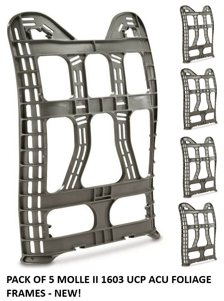 USGI Molle II Large Rucksack Frames, Foliage Green ACU UCP Box of 5 - Free Ship