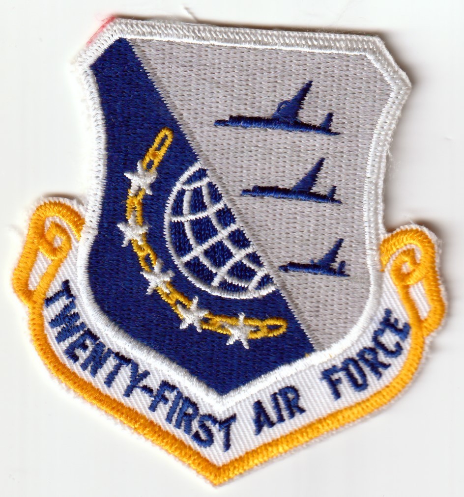 USAF  21st Air Force Twenty-First Air Force McGuire AFB New Jersey patch