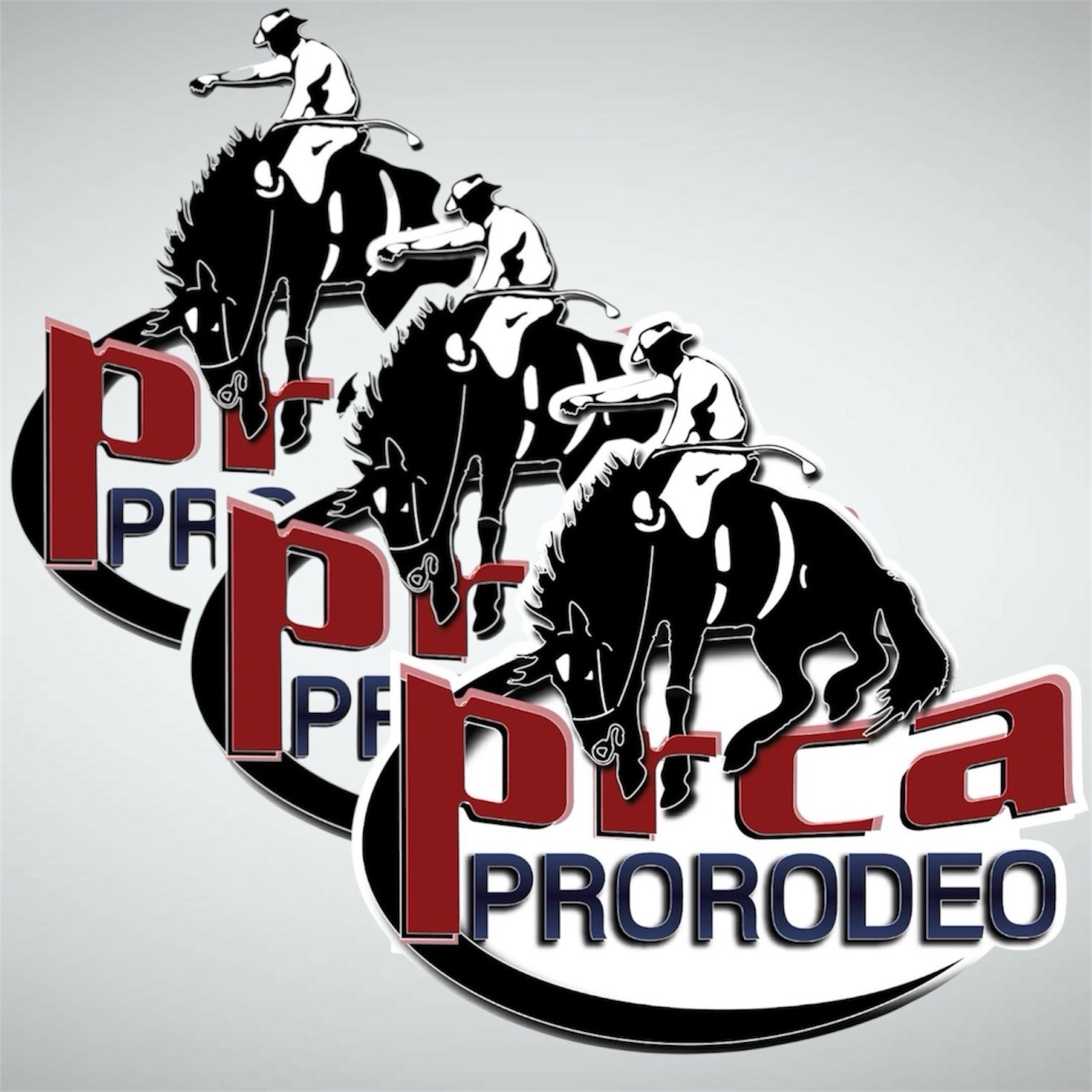 3 PACK Professional Rodeo Cowboy ProRodeo PRCA 4” Inch Vinyl Sticker Decal Set