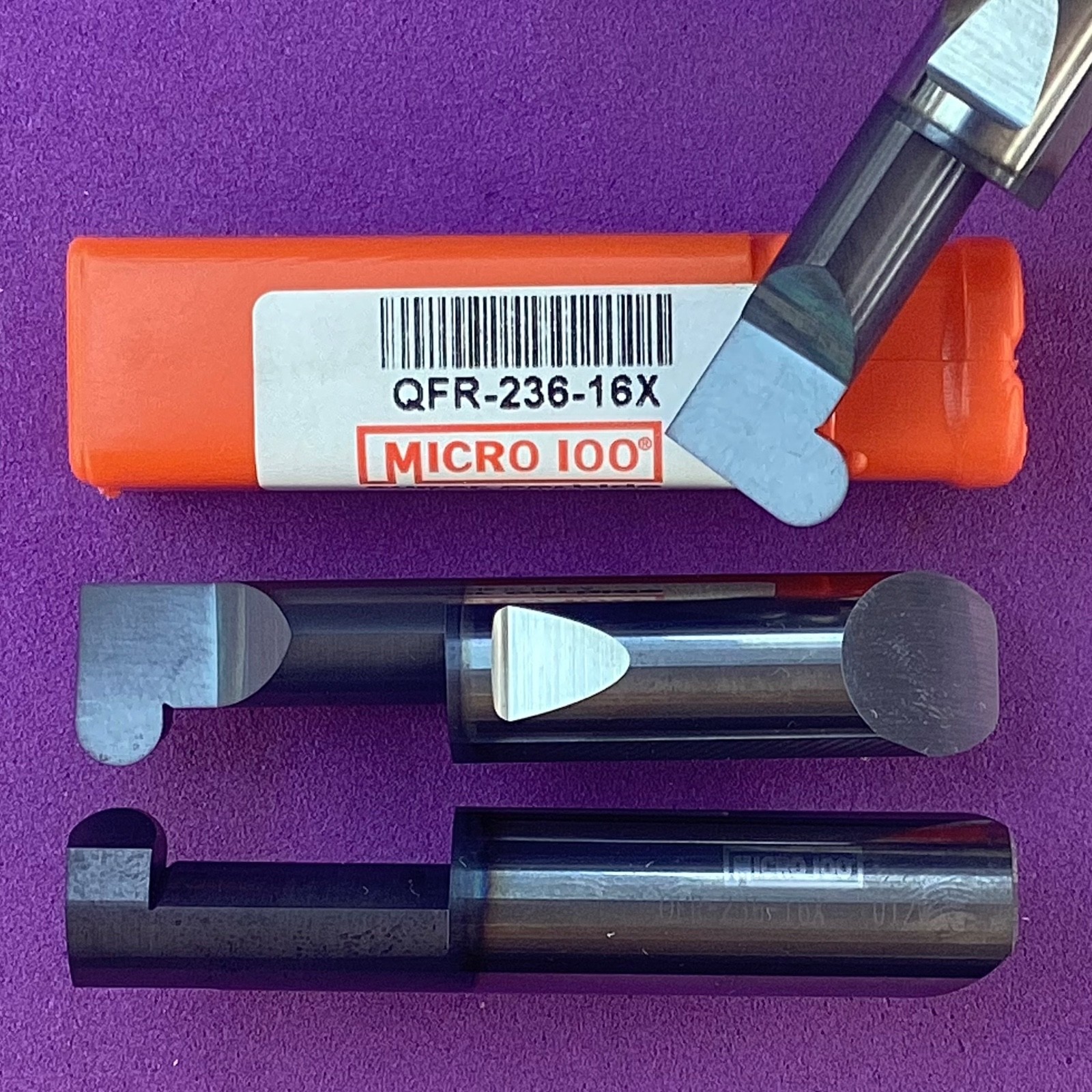MICRO 100 QFR-236-16X Carbide Quick Change Full Radius Bar 1/2" shank🎯Machinist