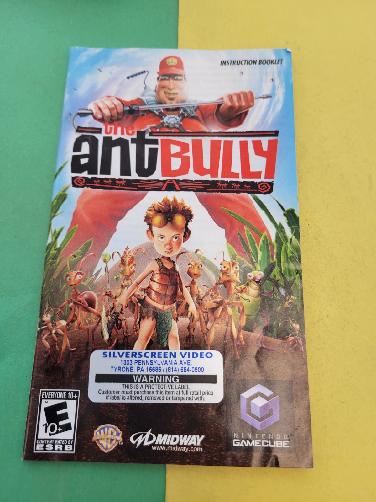 The Ant Bully (Nintendo GameCube) Original Instruction Manual Only