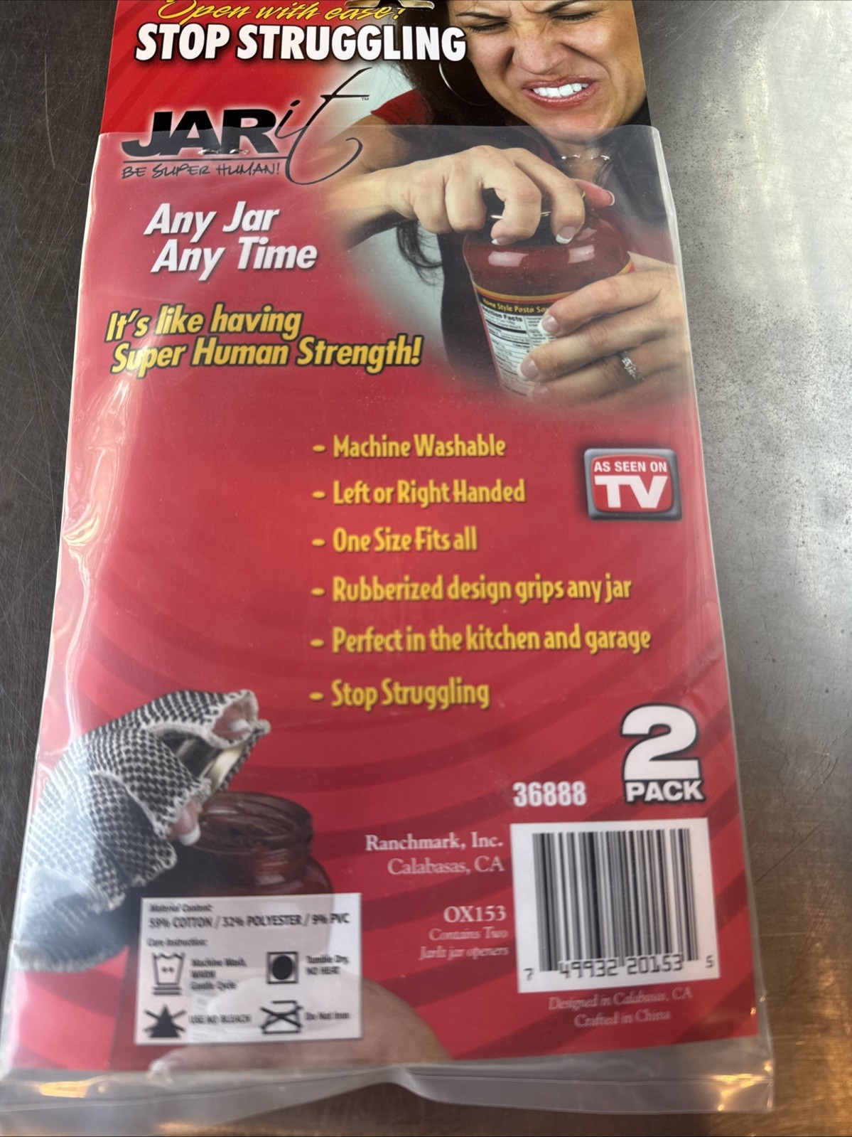 Jar-it 2-pack Jar Opener Gloves
