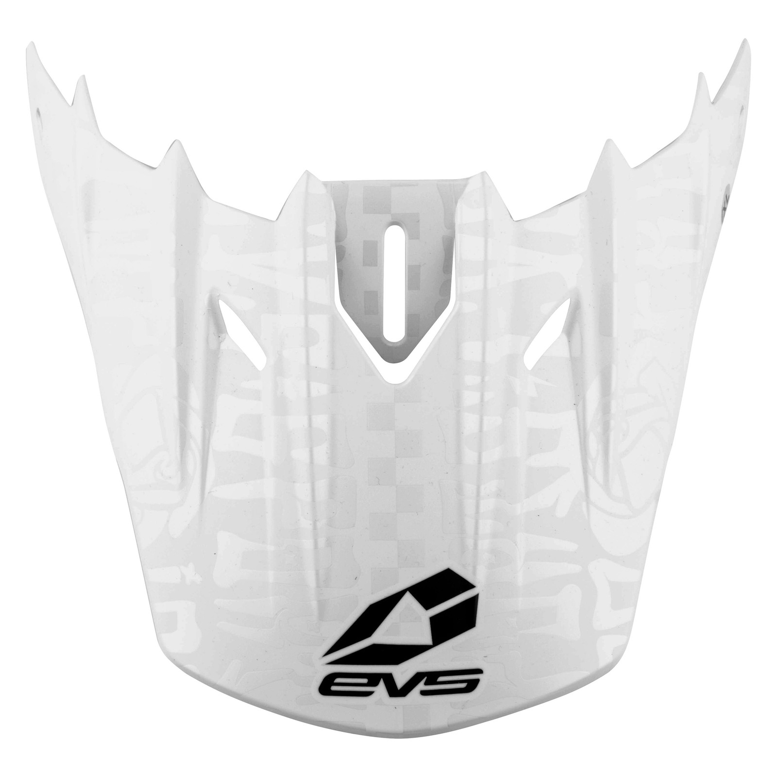 EVS Sports HE18T5EV-VSW Matte White Visor for T5 Evilution Helmet