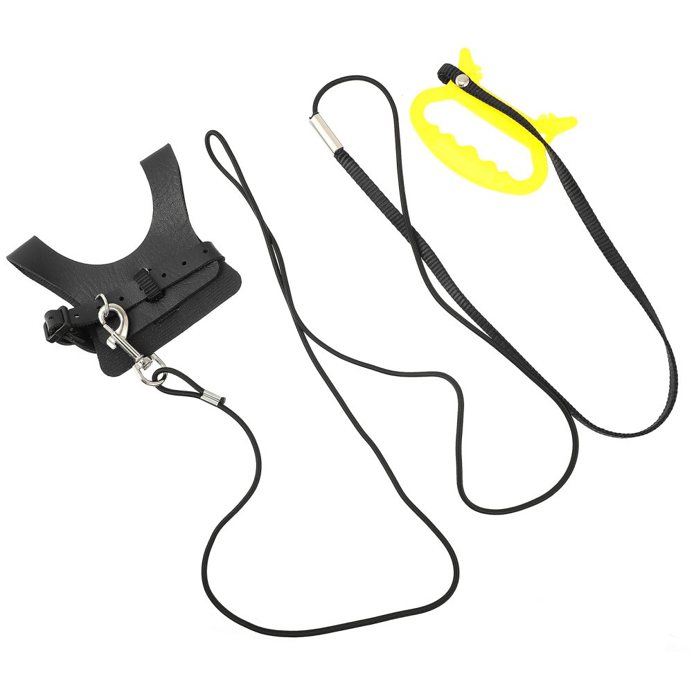 Black Adjustable Bird Harness and Leash Set for Parrot Flight Training Outdoors