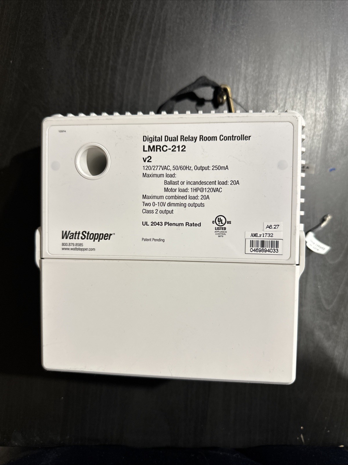 Wattstopper LMRC-212 Digital Dual Relay Room Controller 120-277V