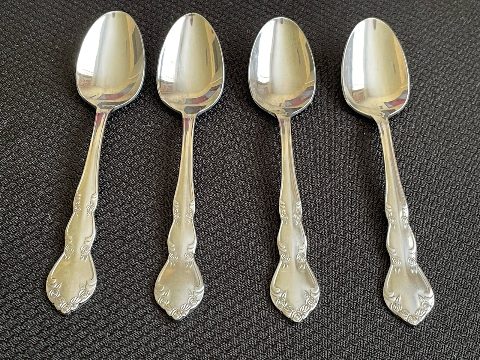 MCM STAINLESS KOREA Flatware Teaspoons Lot Of 4
