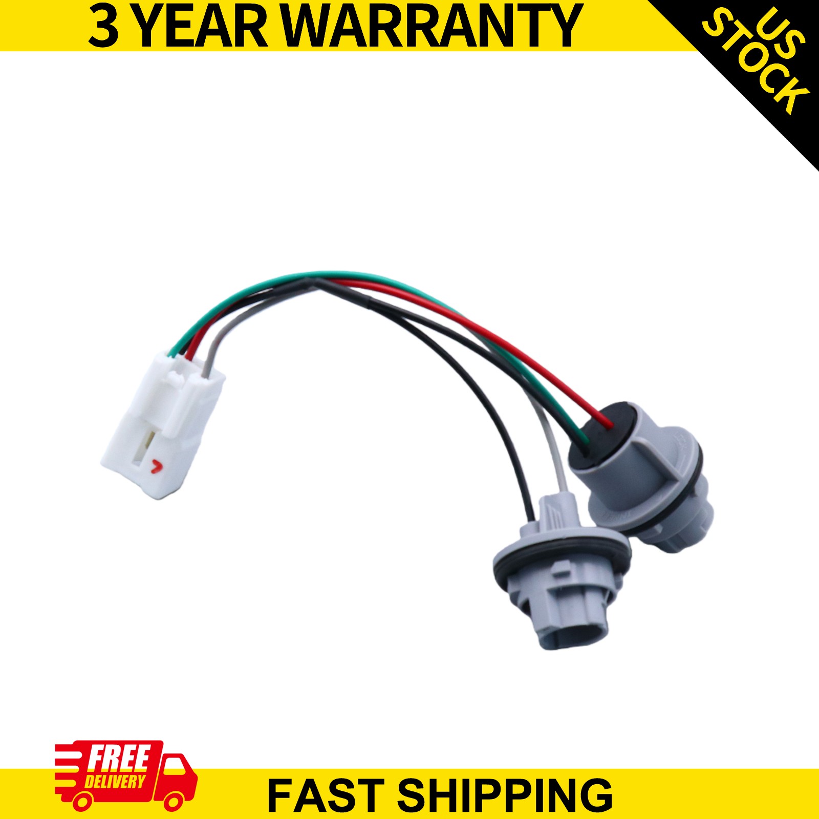 Fits Kia Forte 2017-2018 Rear Outer Tail Light Wiring Harness Socket 92470B0600