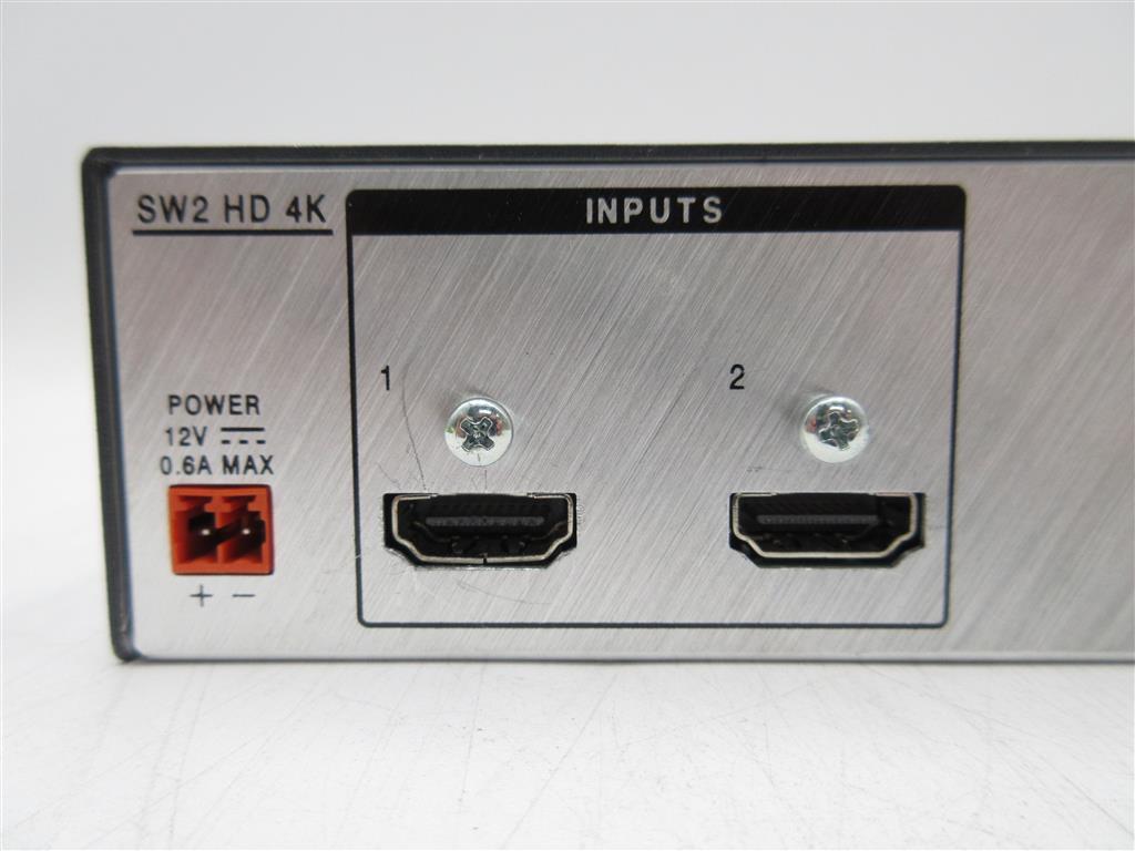 Extron SW2 HD 4K HDMI Input Switcher NO A/C