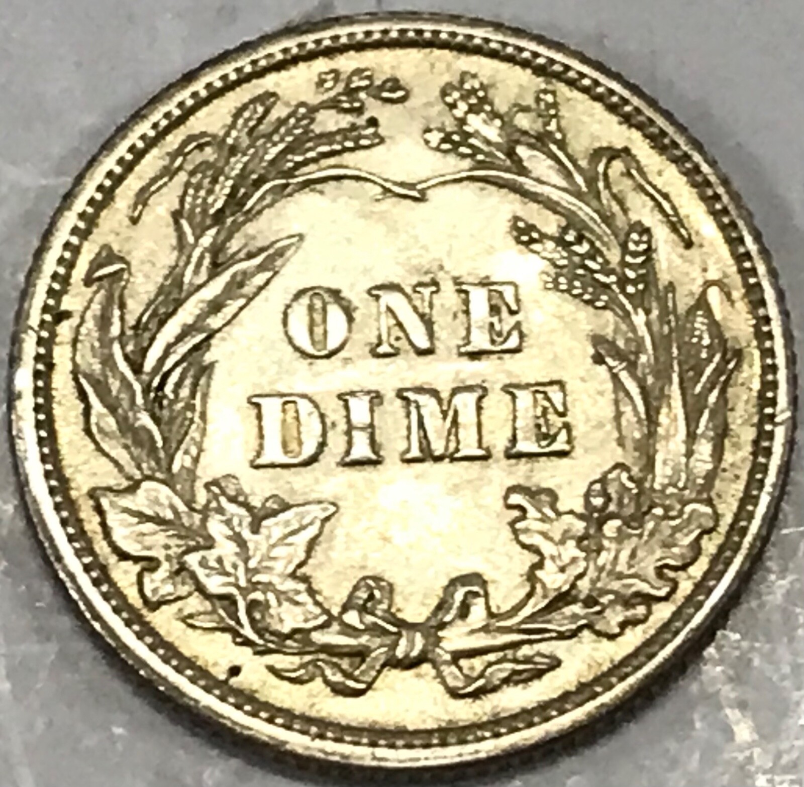 1913 Barber Dime AU