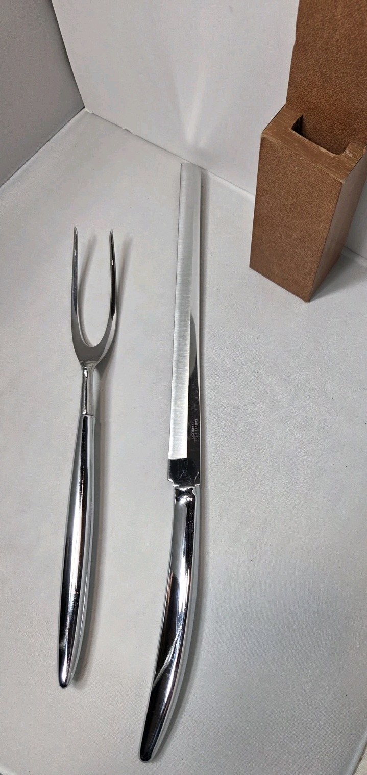 Chas. D. Briddel Inc. Steelsmiths Carvel Hall MCM Wall Hanging Carving Set