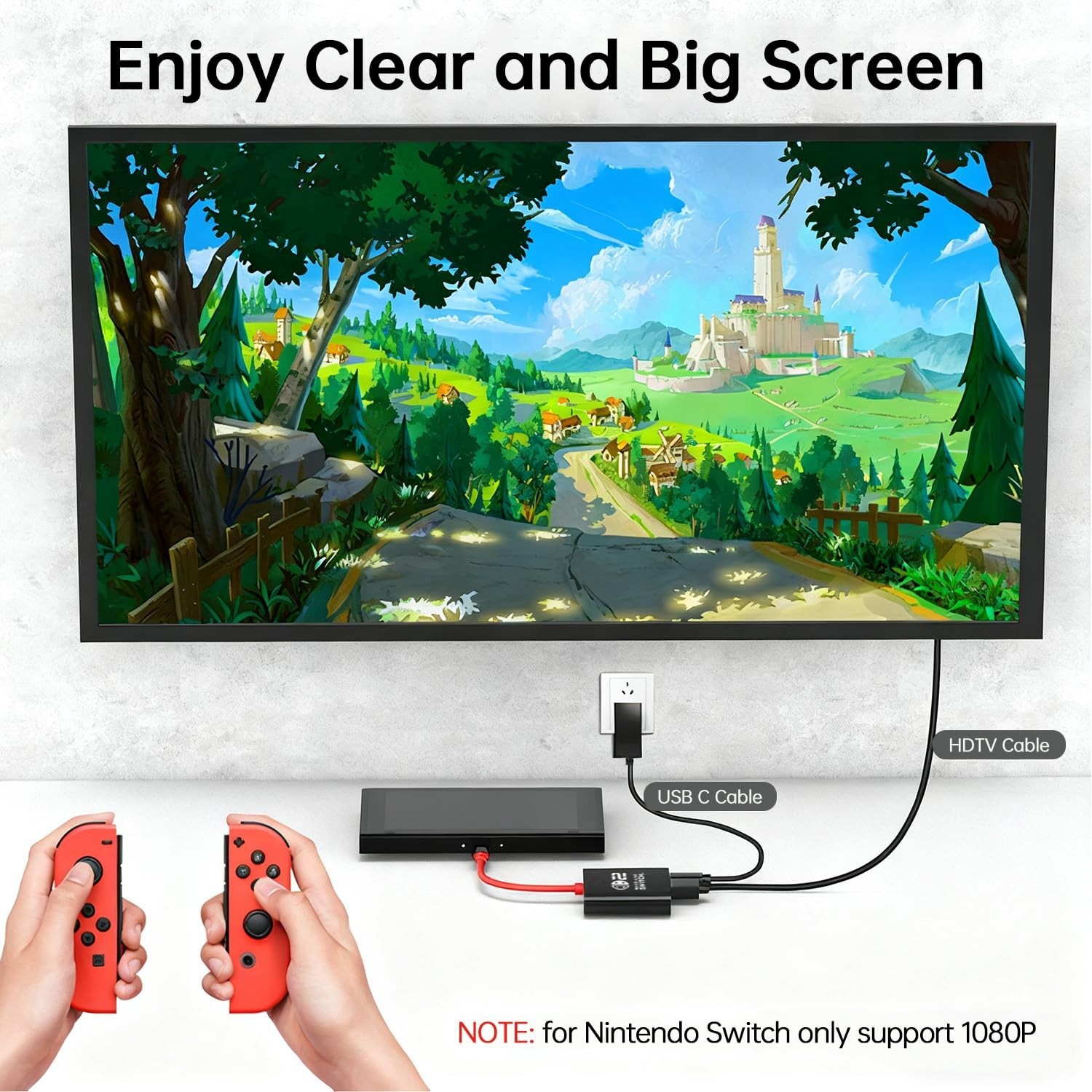 Switch 2 Dock for Nintendo Switch Docking Station, Upgrade for Nintendo Switc...