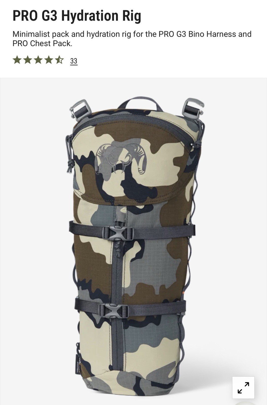 KUIU PRO G3 Hydration Rig