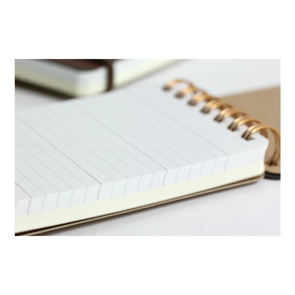 MD Grain Memo Pad Dark Brown - Pocket Size