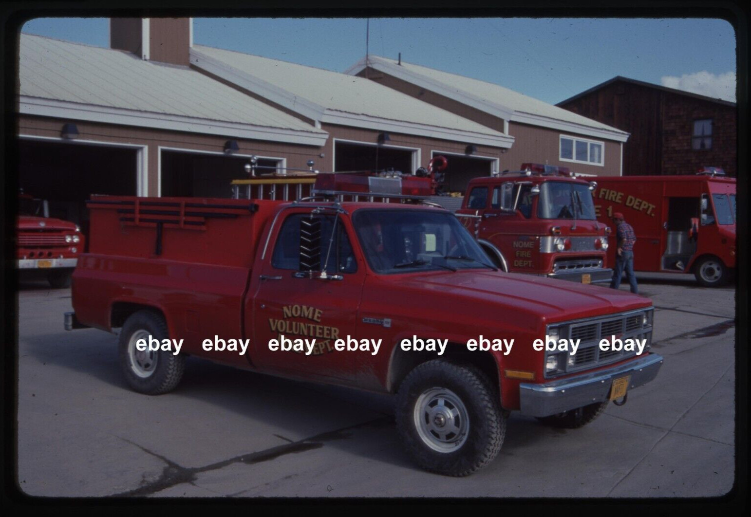 Nome AK 1980s GMC  Fire Apparatus Slide