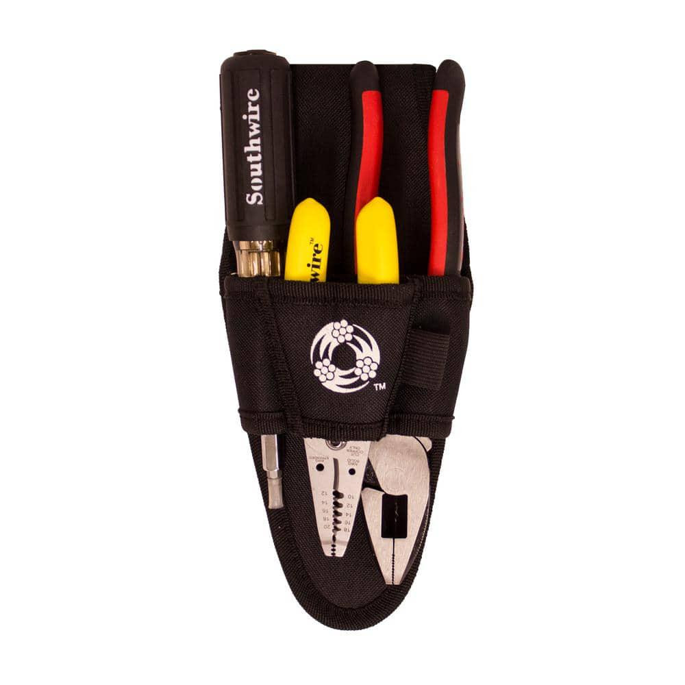 Southwire Electrician's Tool Kit Stainless Steel Strippers Screwdriver 4-Piece